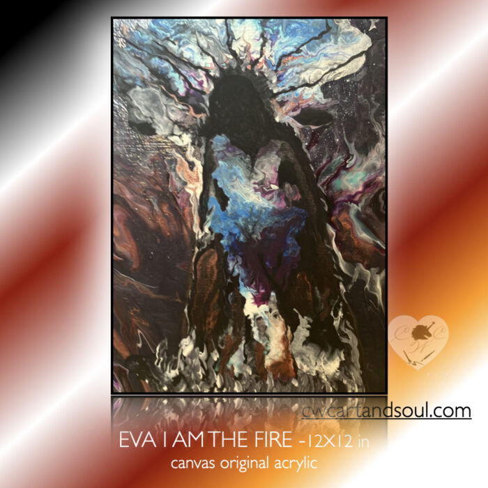 Eva -I AM the Fire -12x12 in - Image 2