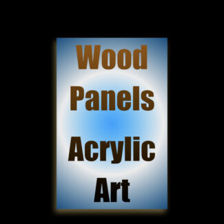 Acrylic painting on wood panel